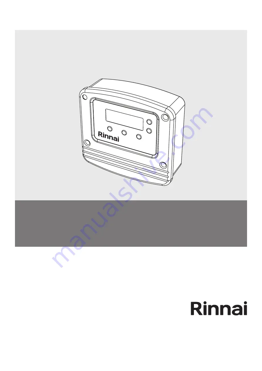 Rinnai DDPCDEL Operation & Installation Manual Download Page 1