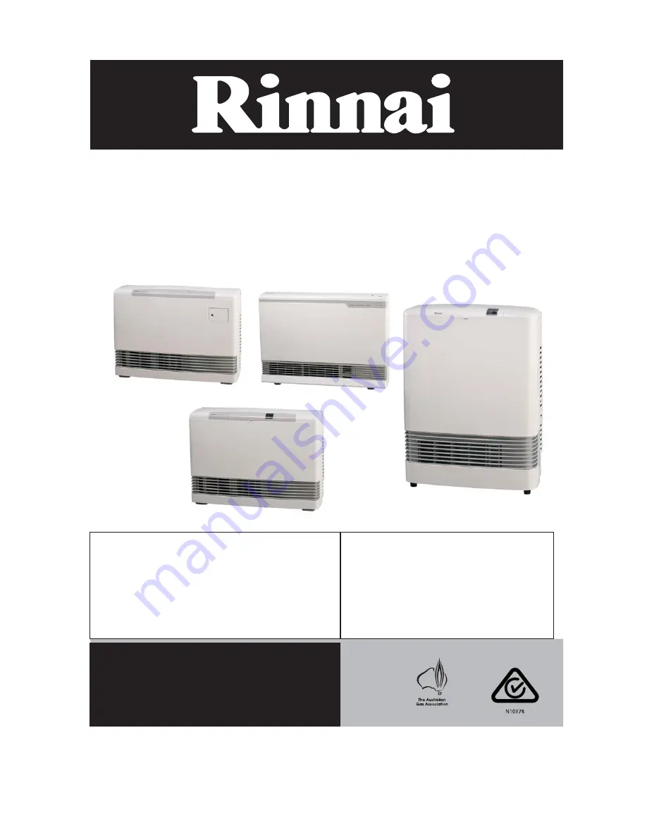 Rinnai Energysaver RHFE-557FTR Operation And Installation Manual Download Page 1