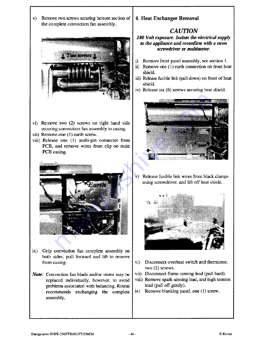 Rinnai RHFE-431 FT Скачать руководство пользователя страница 47