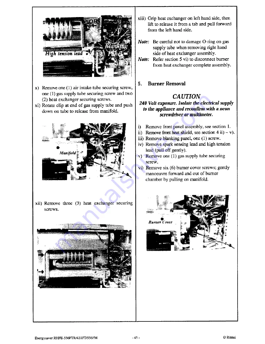 Rinnai RHFE-431 FT Скачать руководство пользователя страница 48