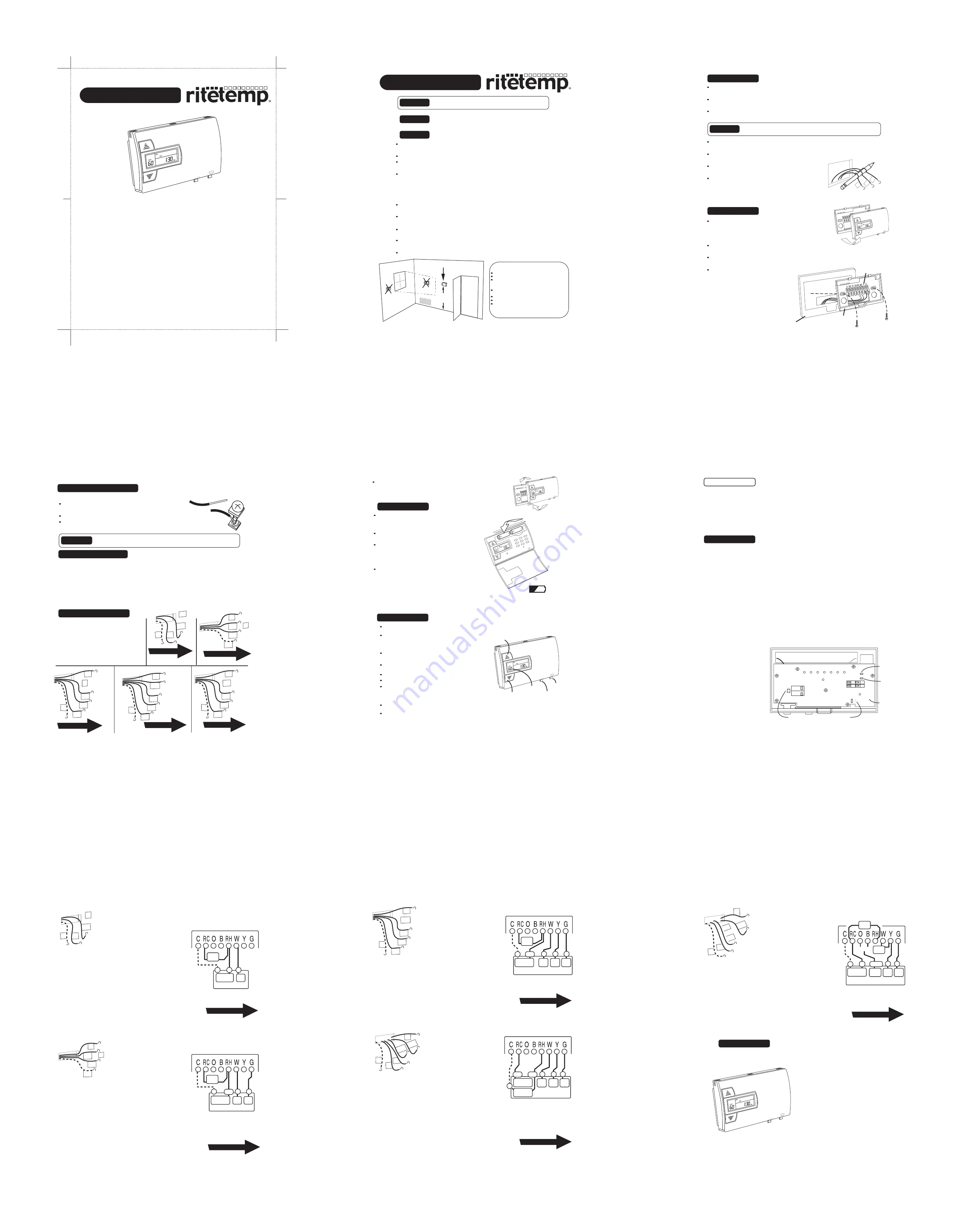 ritetemp 8022 Install Manual Download Page 7