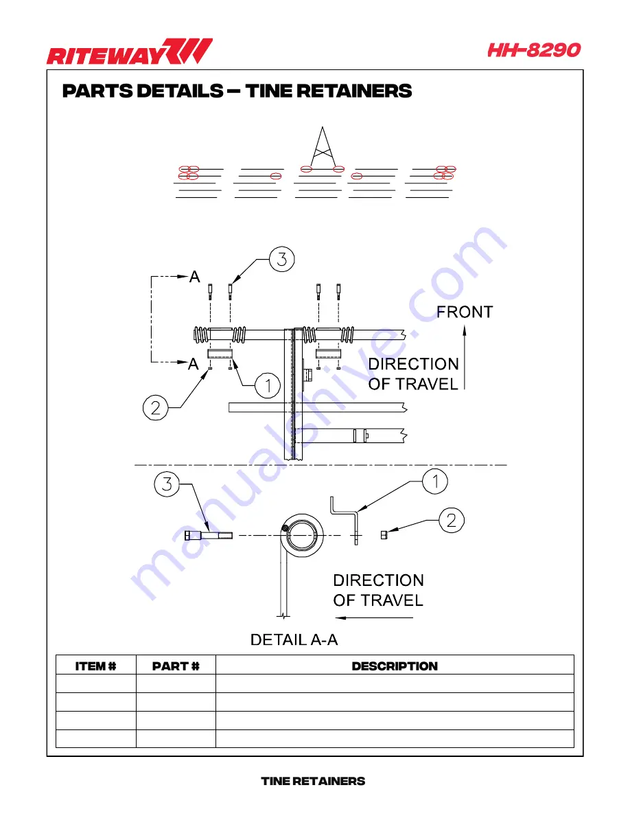 RITEWAY HH-8200 Operator'S Manual Download Page 61