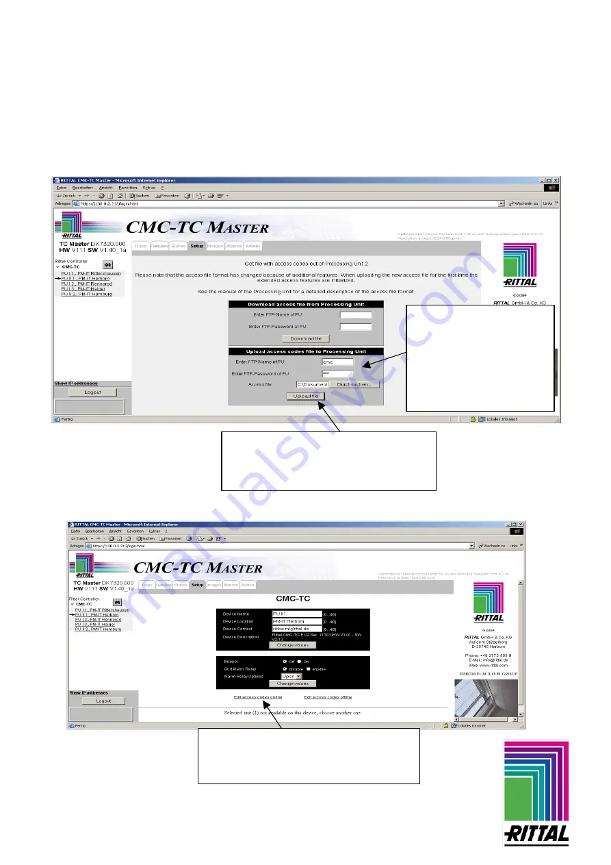 Rittal CMC-TC Installation And Operating Instructions Manual Download Page 39