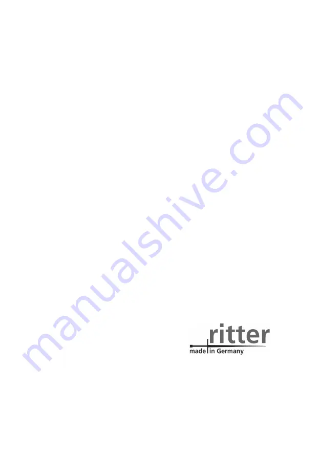 Ritter compact 1 Operating Instructions Manual Download Page 65