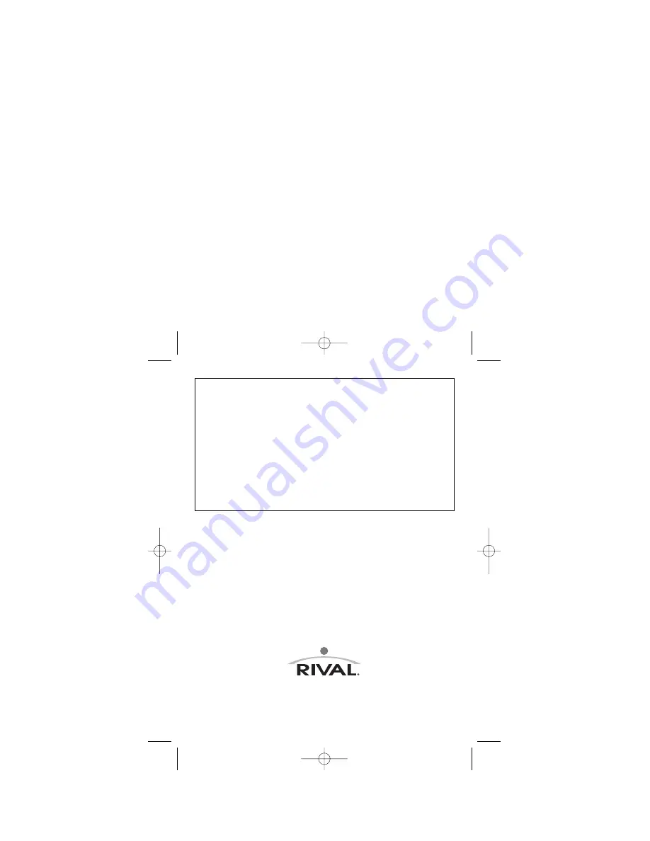 Rival 38501C Owner'S Manual Download Page 11