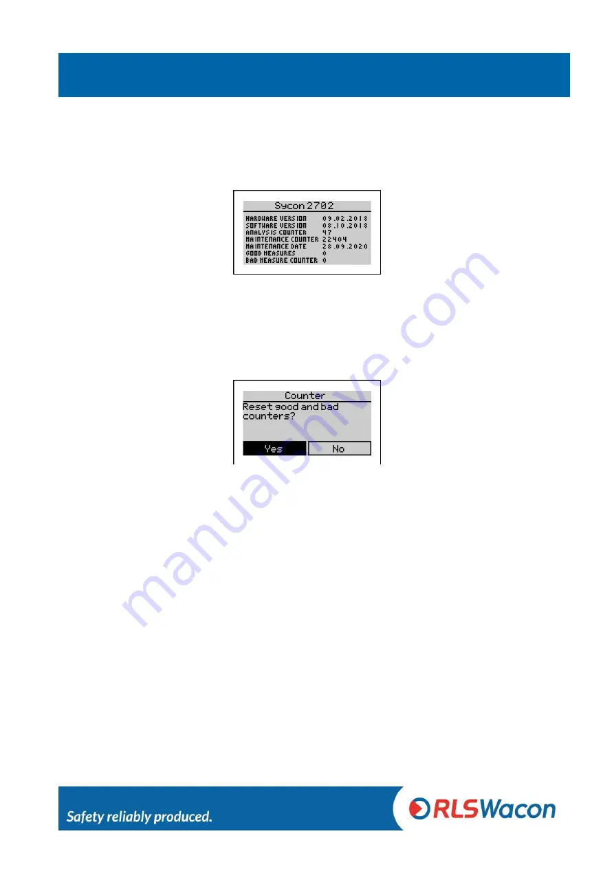 RLS Wacon SYCON 2702 Operating Manual Download Page 62