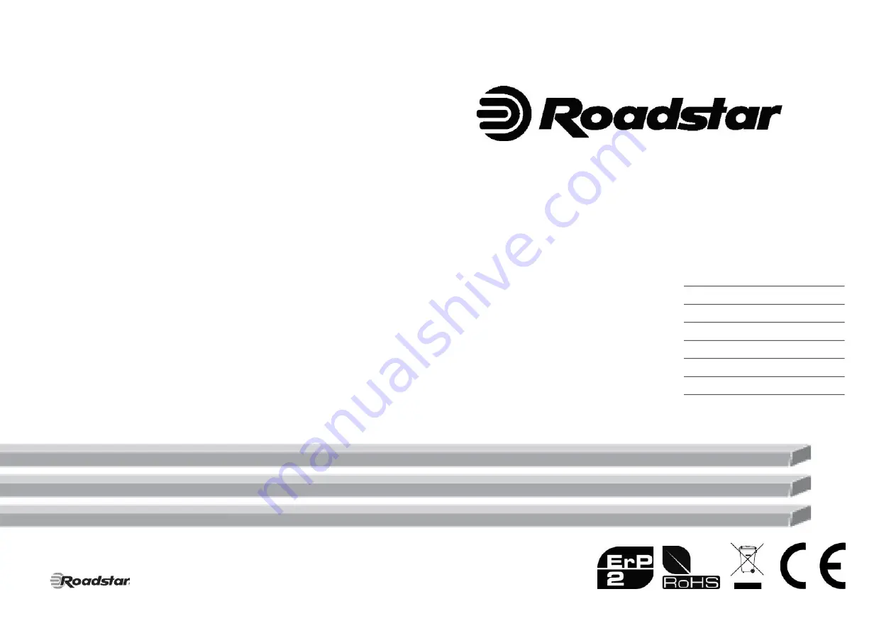 Roadstar HIF-1800TUMPK Instruction Manual Download Page 1