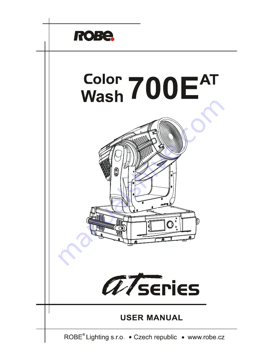 Robe Color Wash 700E AT Скачать руководство пользователя страница 1