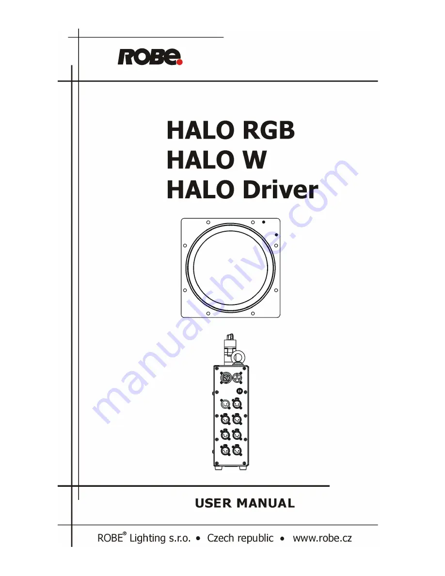 Robe HALO Driver Скачать руководство пользователя страница 1