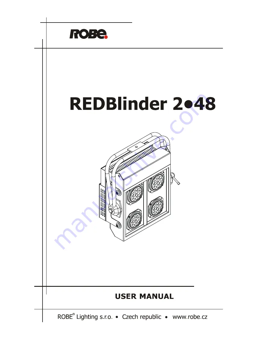 Robe REDBLINDER 2-48 Скачать руководство пользователя страница 1