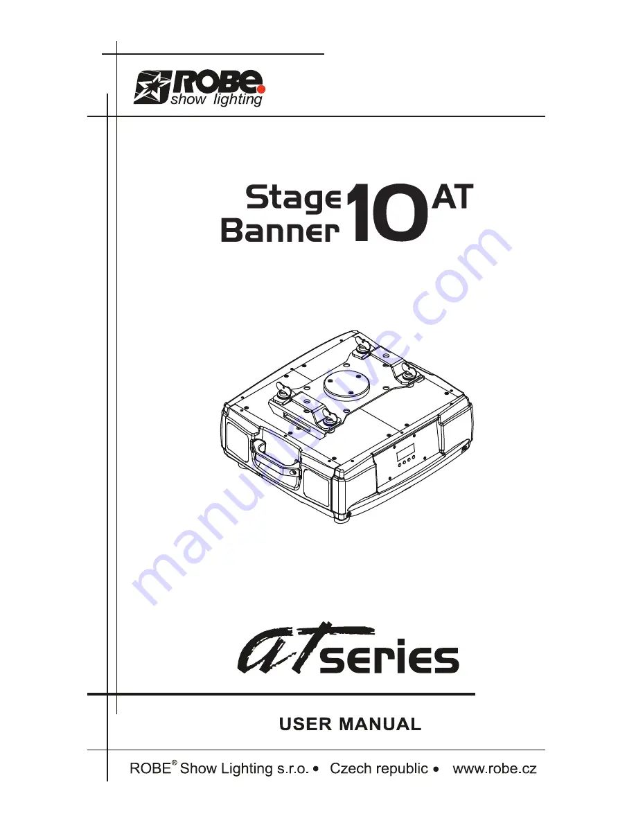 Robe Stage Banner 10 AT Series Скачать руководство пользователя страница 1