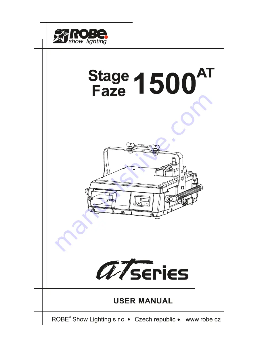 Robe Stage Faze 1500AT Скачать руководство пользователя страница 1