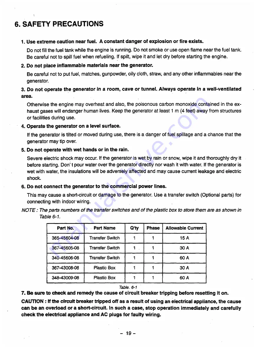 Robin America RGV7500 Service Manual Download Page 22