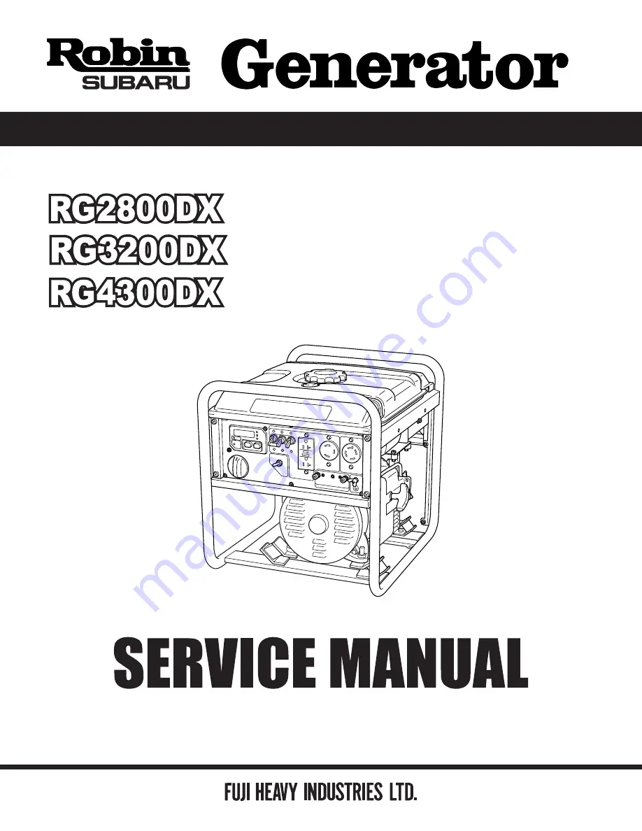 Robin RG2800DX Скачать руководство пользователя страница 1