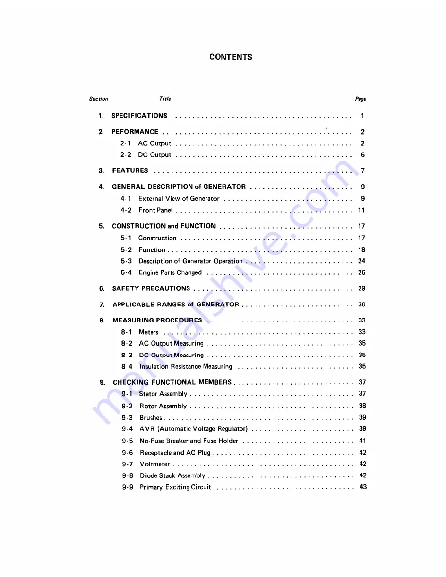 Robin RGD351 Service Manual Download Page 2