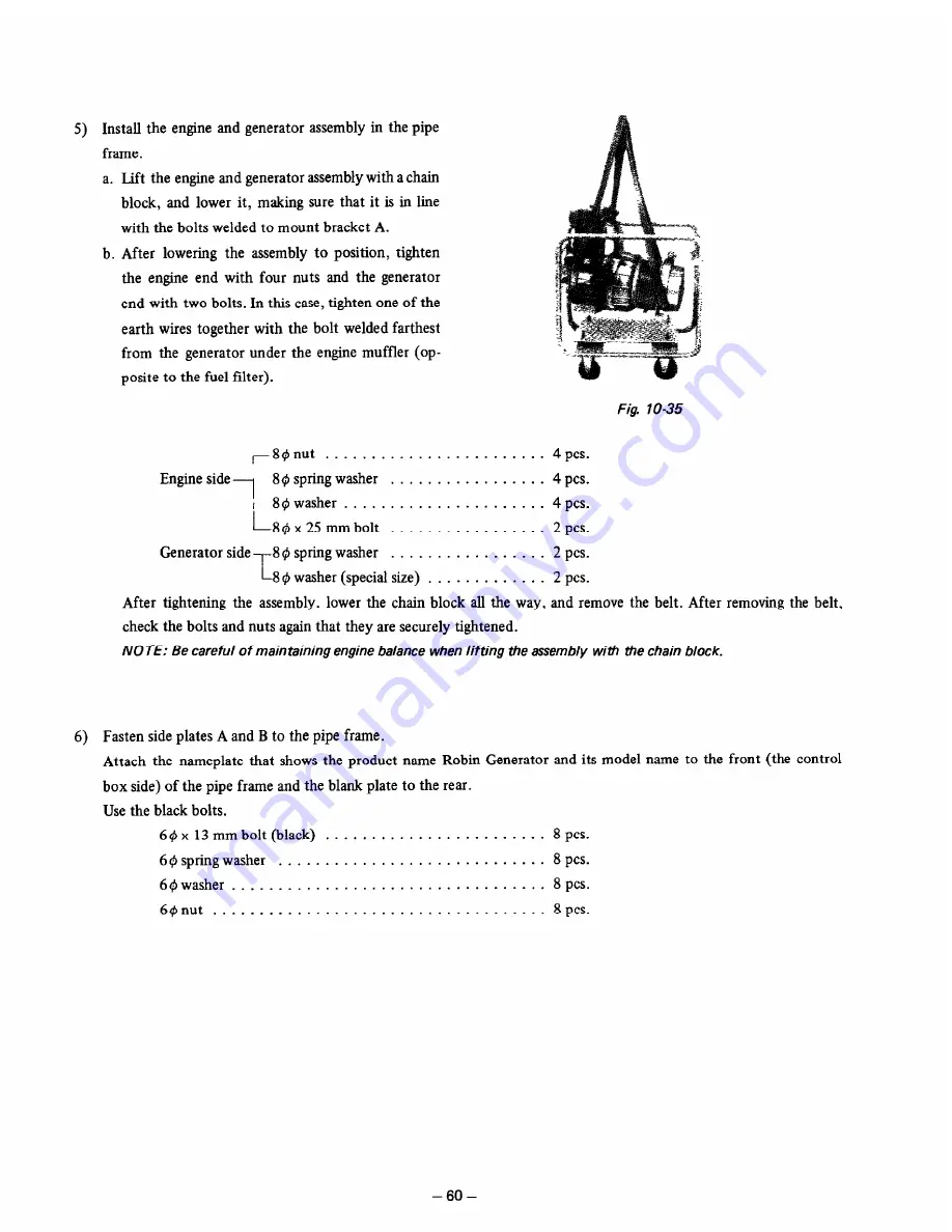 Robin RGD351 Service Manual Download Page 63