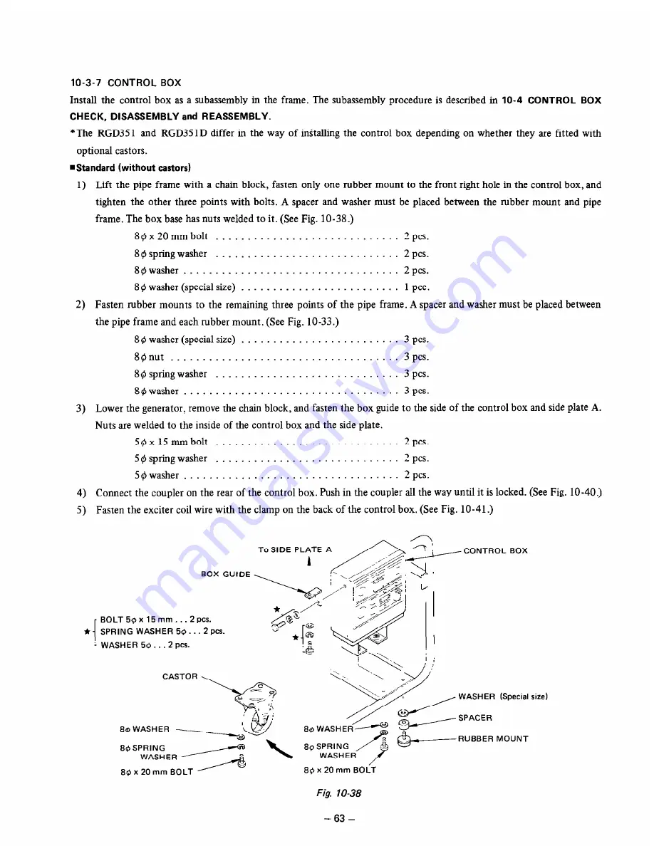 Robin RGD351 Service Manual Download Page 66