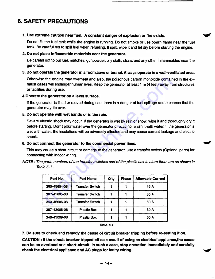 Robin RGD500 Service Manual Download Page 17