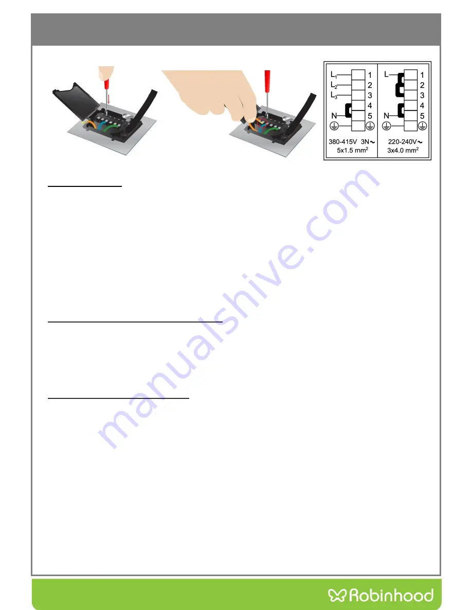 ROBINHOOD HEA905TFG Installation And Operating Instructions Manual Download Page 5