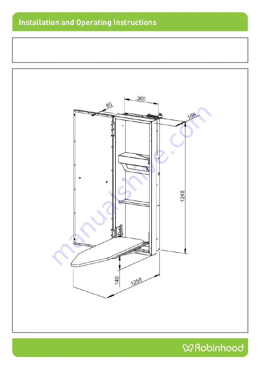 ROBINHOOD IC1300 Installation And Operating Instructions Manual Download Page 1