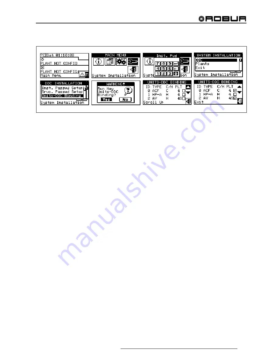 Robur Direct Digital Controller Installation, Use And Programming Manual Download Page 73