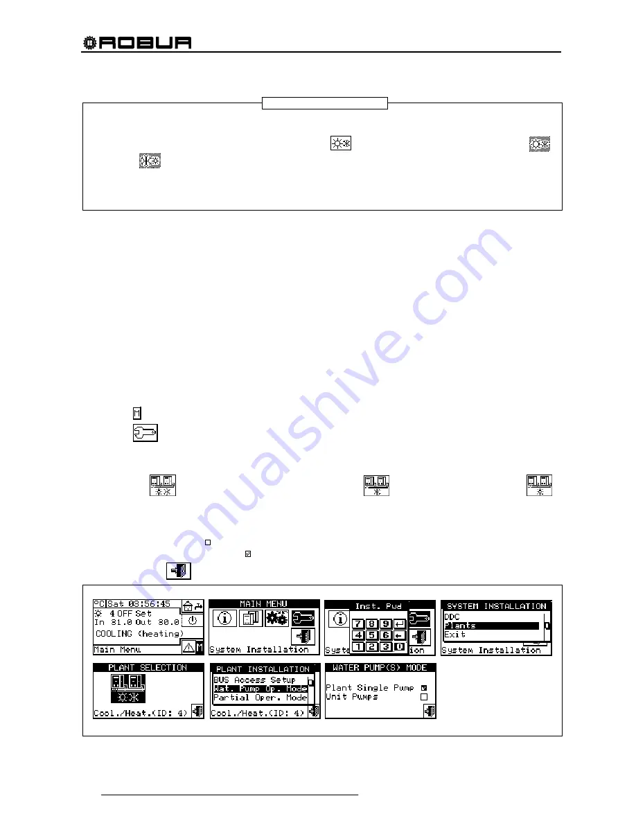 Robur Direct Digital Controller Installation, Use And Programming Manual Download Page 86