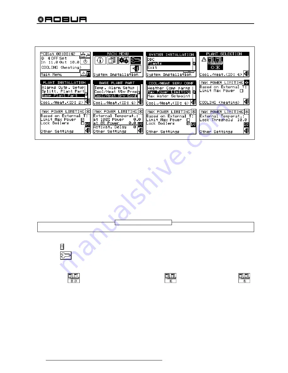 Robur Direct Digital Controller Installation, Use And Programming Manual Download Page 118