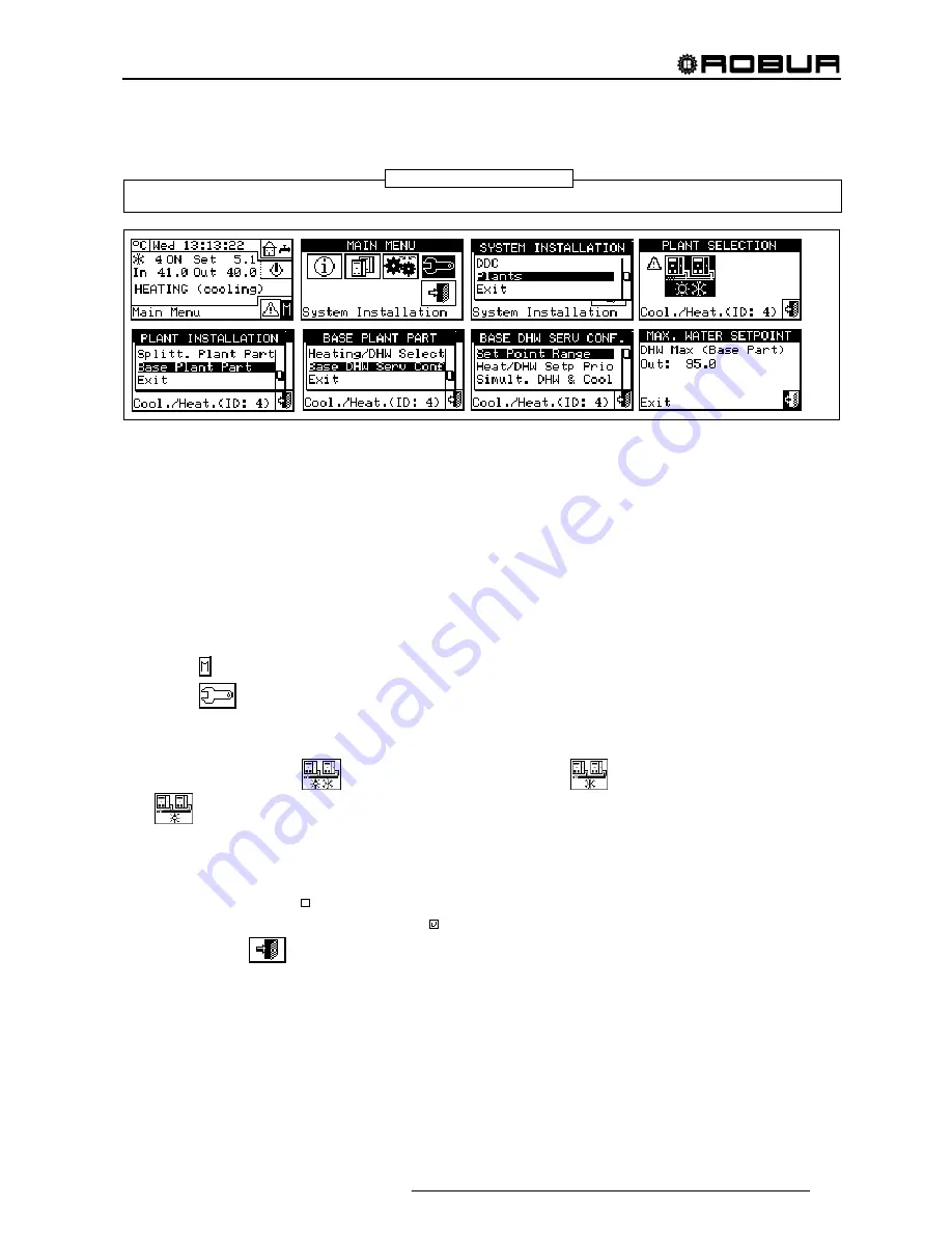 Robur Direct Digital Controller Installation, Use And Programming Manual Download Page 123