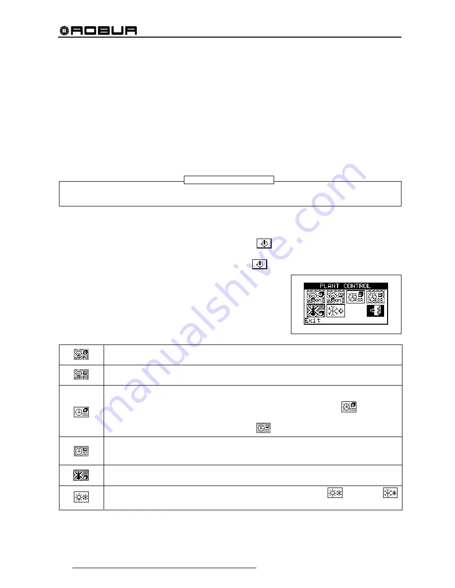 Robur Direct Digital Controller Installation, Use And Programming Manual Download Page 132