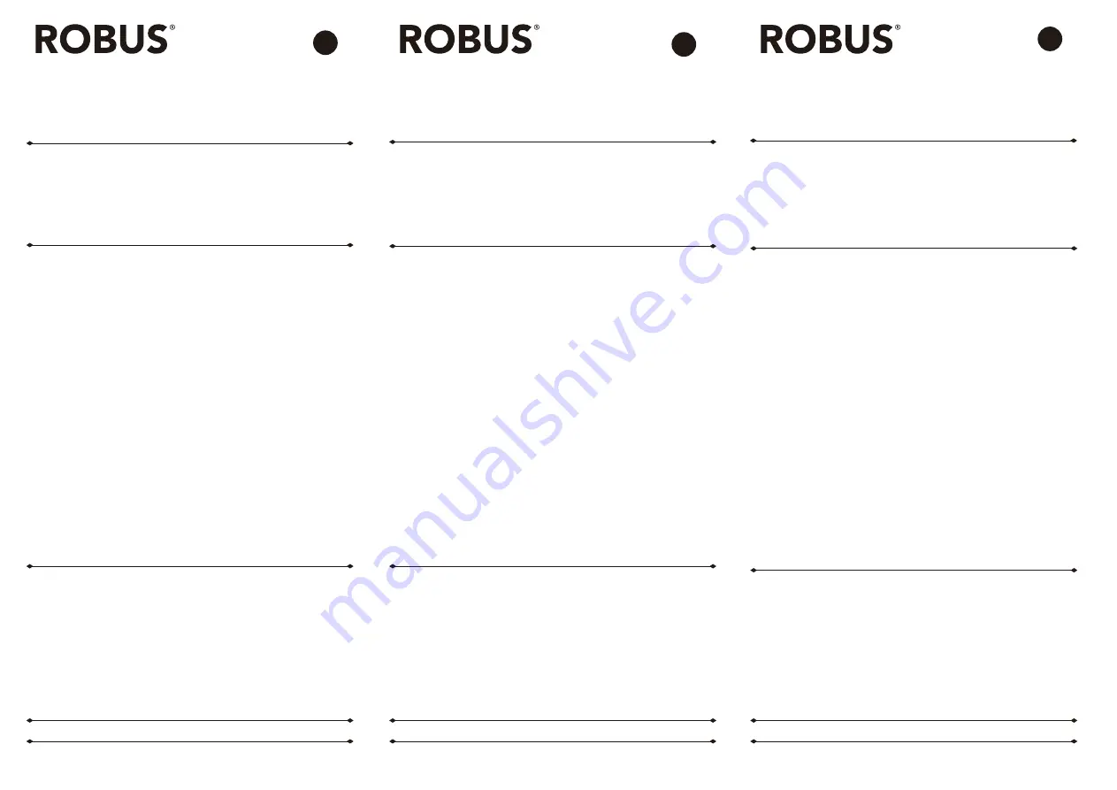 Robus RTSK15 Quick Start Manual Download Page 1