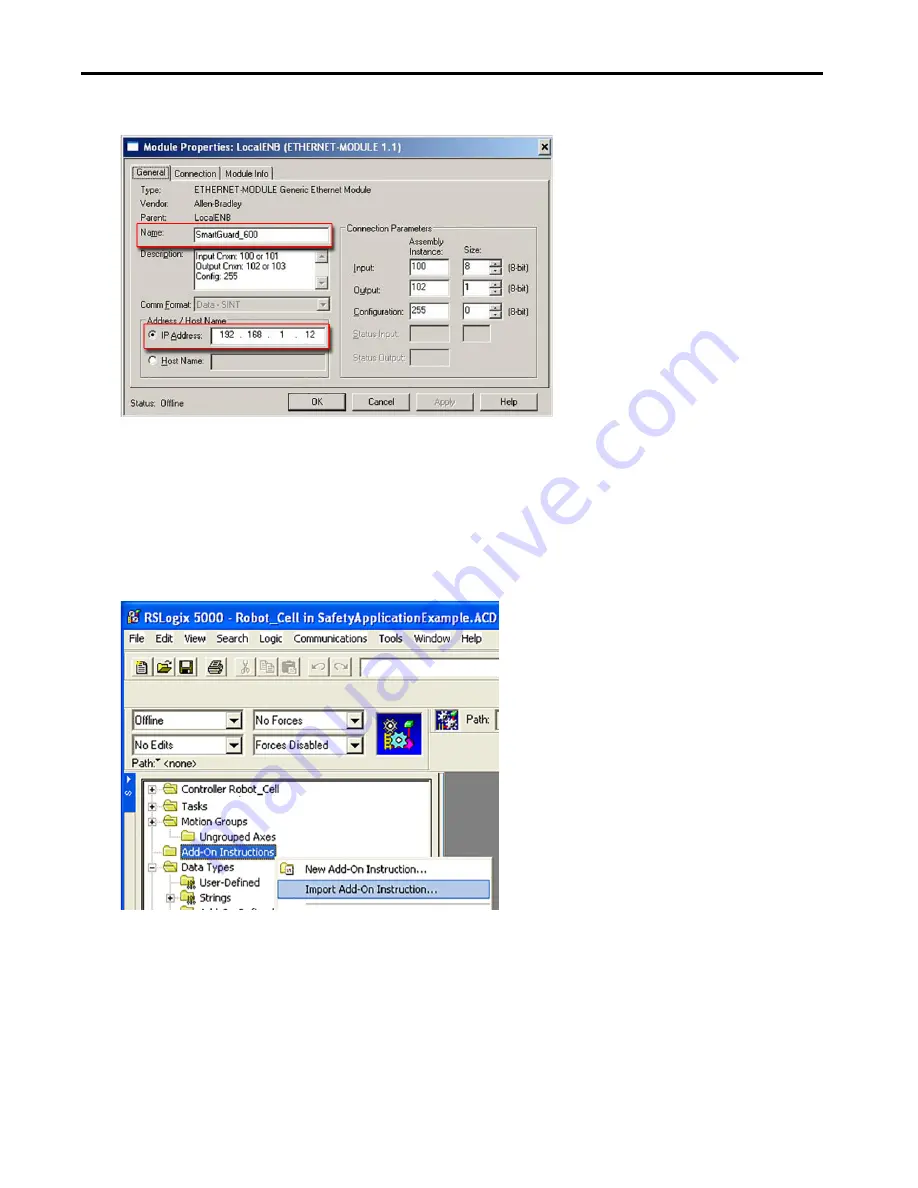 Rockwell Automation 1756-L71S Quick Start Manual Download Page 132