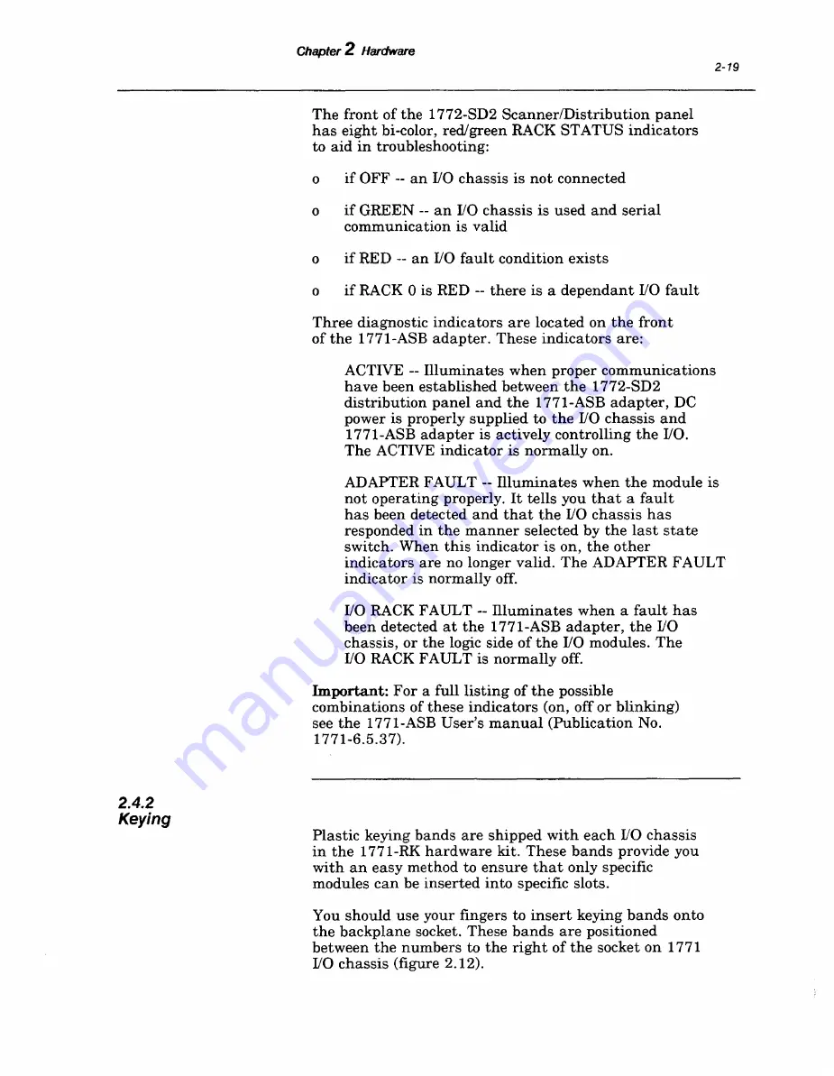 Rockwell Automation Allen-Bradley PLC-2/20 Assembly And Installation Manual Download Page 32