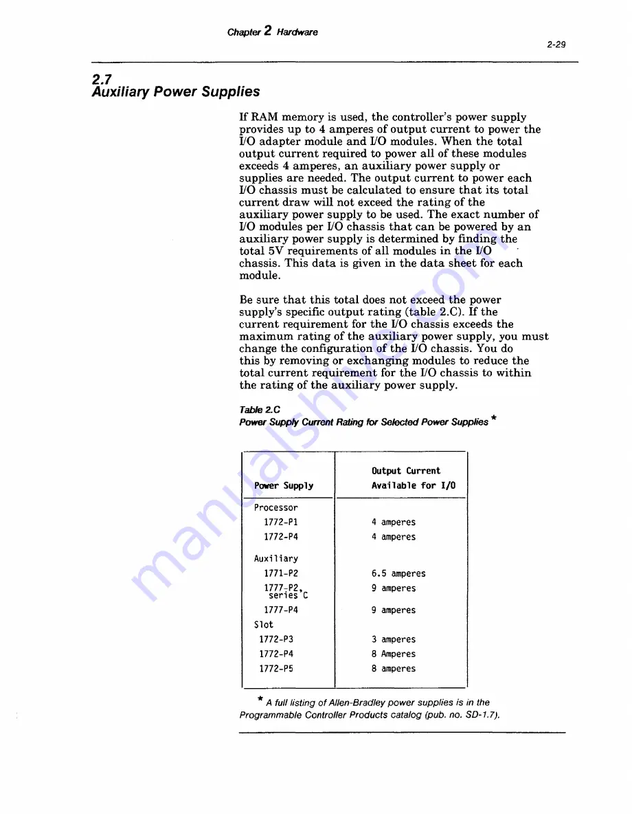 Rockwell Automation Allen-Bradley PLC-2/20 Assembly And Installation Manual Download Page 42