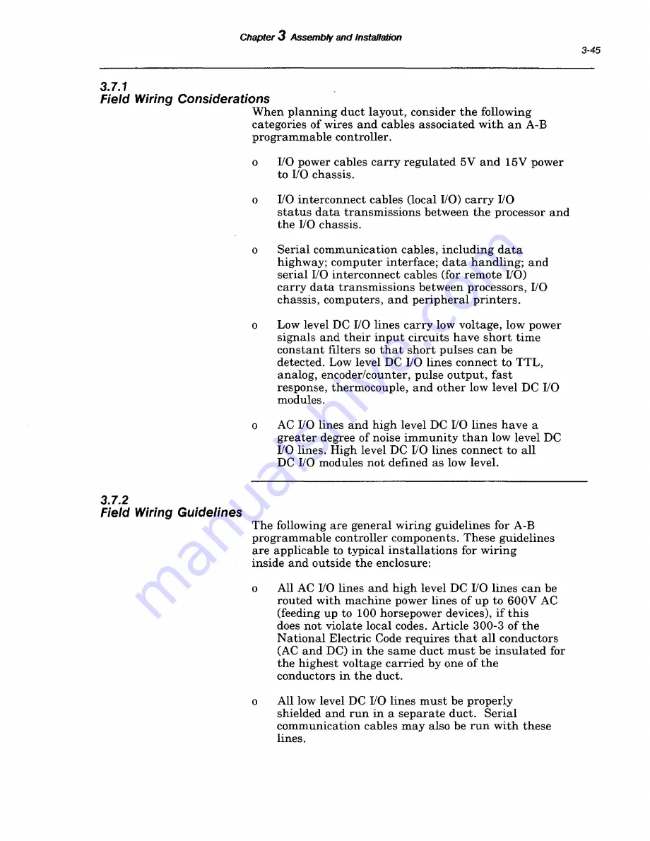 Rockwell Automation Allen-Bradley PLC-2/20 Assembly And Installation Manual Download Page 90