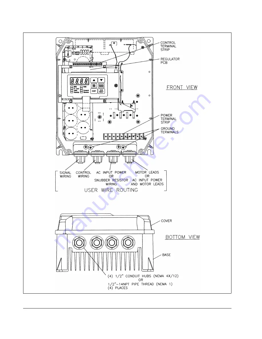 Rockwell Automation Reliance SP500 Installation And Operation Manual Download Page 38