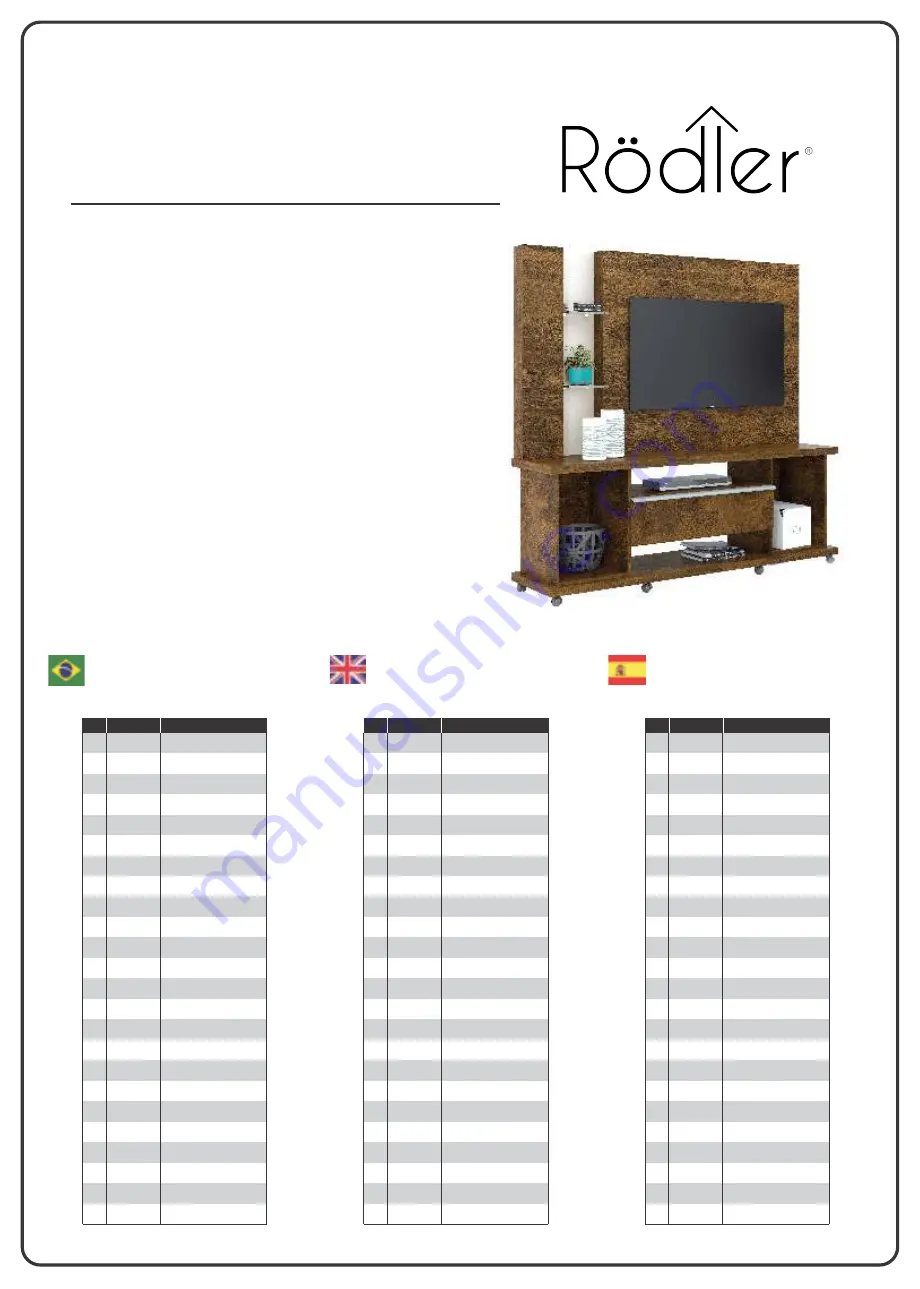 Rodler ONIX Assembly Instructions Manual Download Page 1