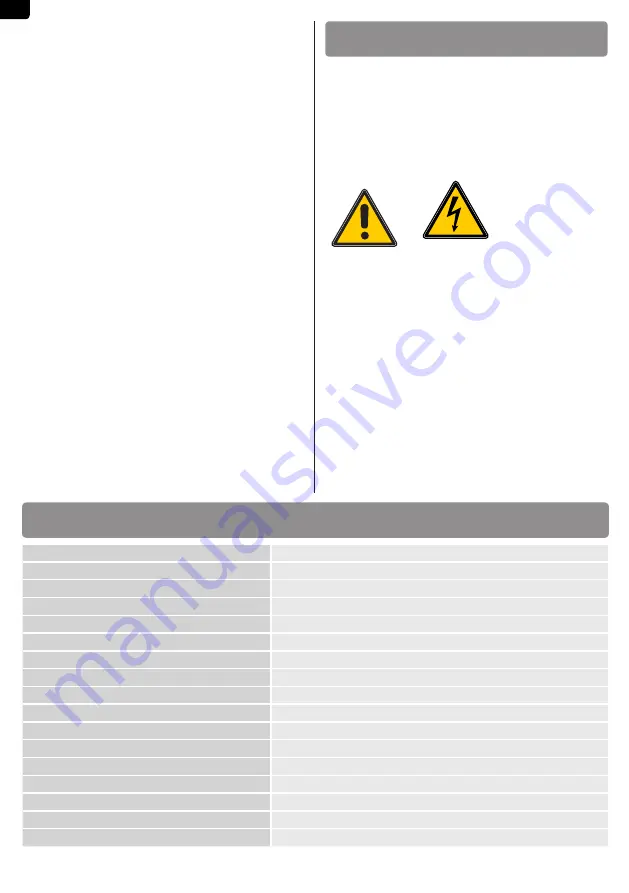 Roger Technology BRUSHLESS B70/2DC Instruction And Warnings For The Installer Download Page 20