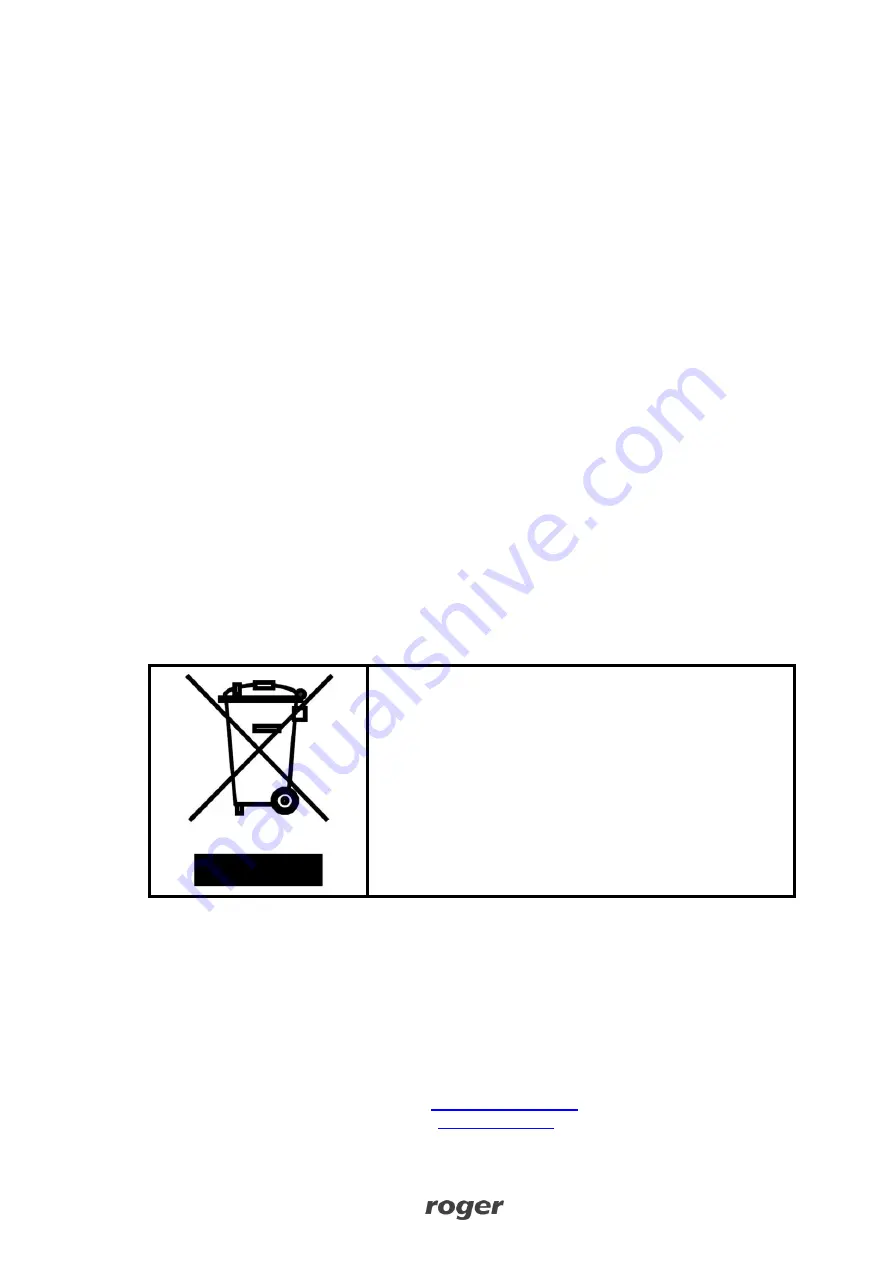 Roger PRT MF Series Operating Manual Download Page 54