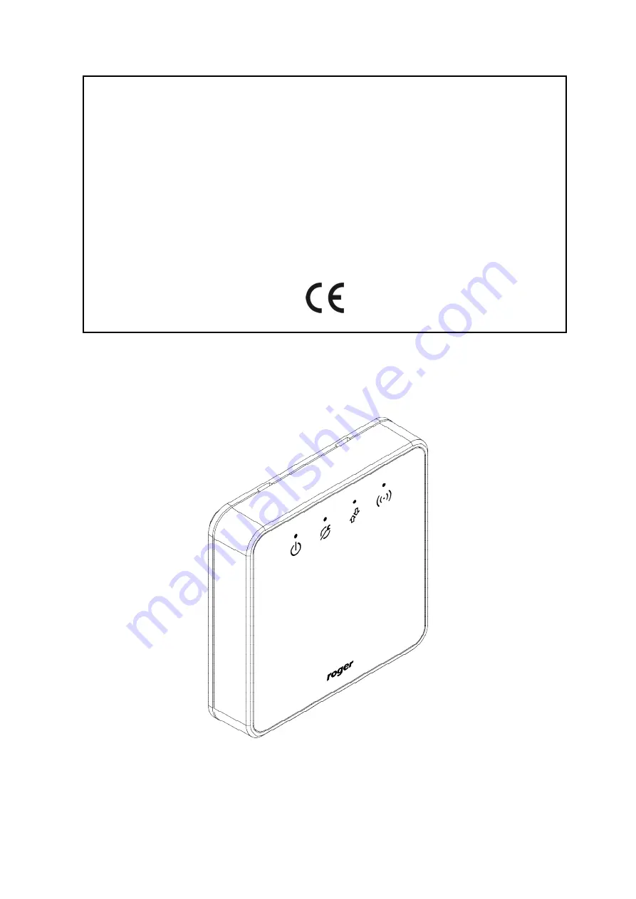 Roger RWH-1 Operating Manual Download Page 1