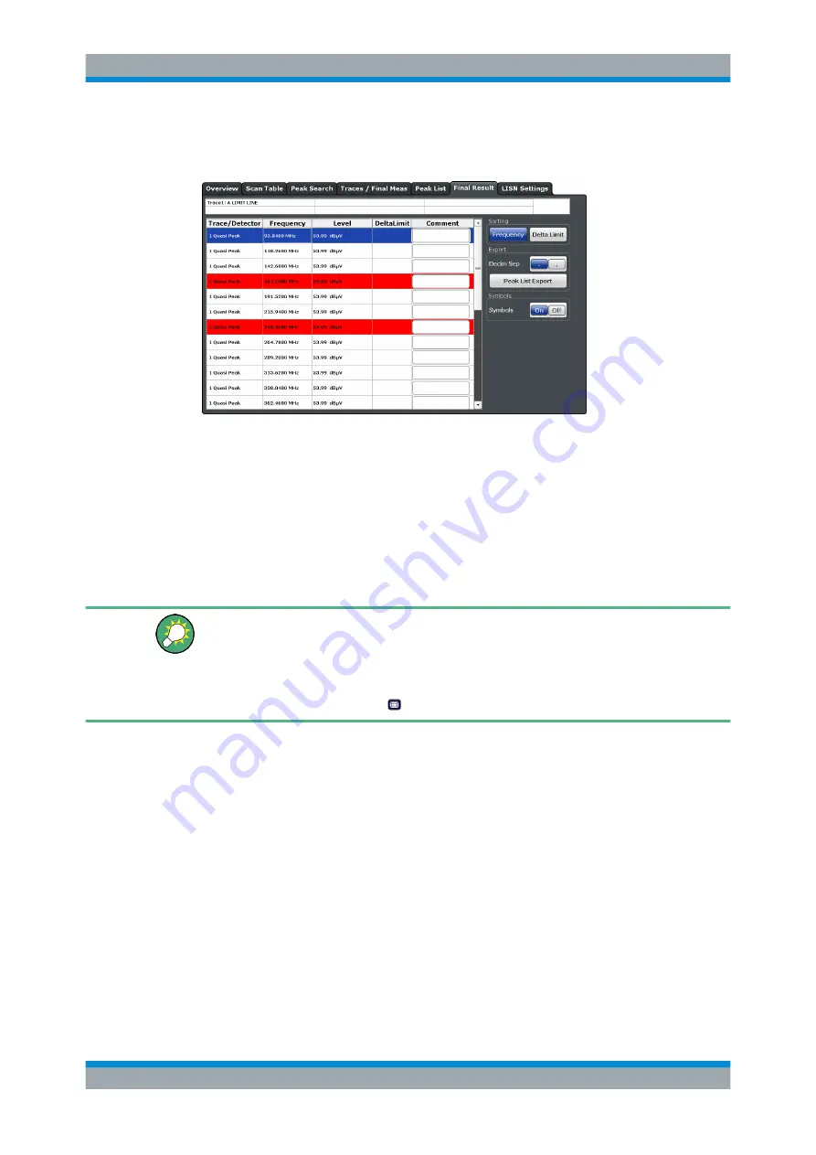 Rohde & Schwarz ESW Series User Manual Download Page 134