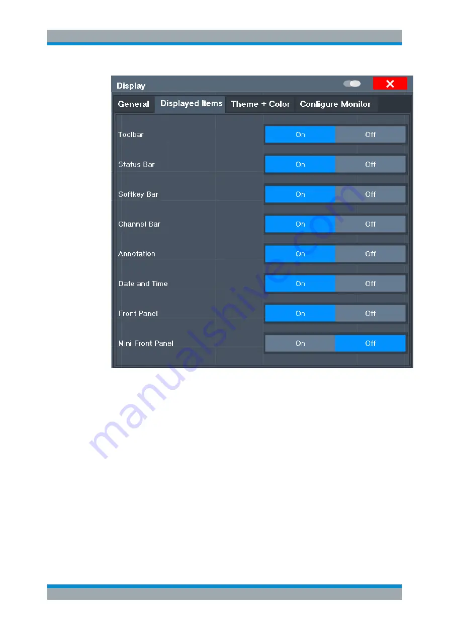 Rohde & Schwarz FPL1000 Series User Manual Download Page 128