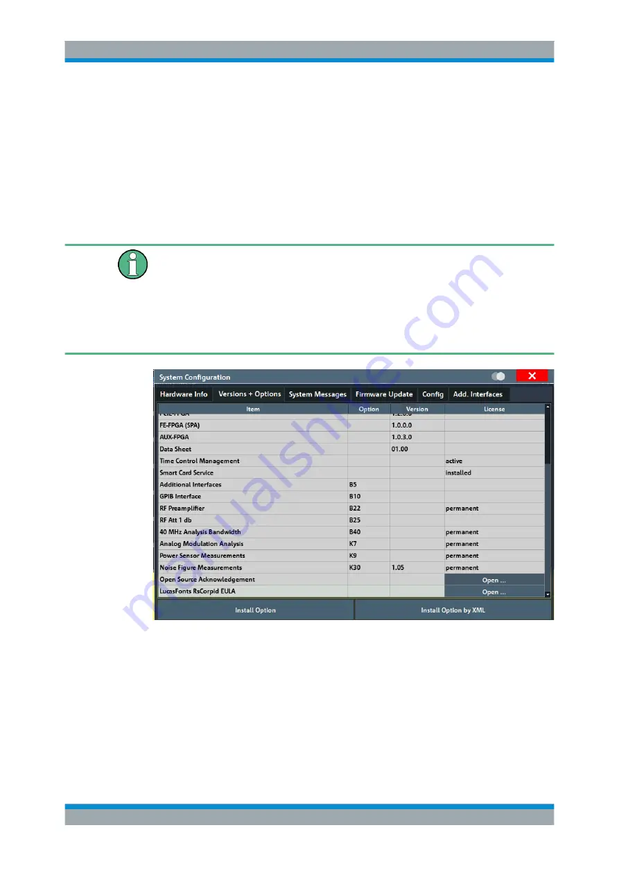 Rohde & Schwarz FPL1000 Series User Manual Download Page 137