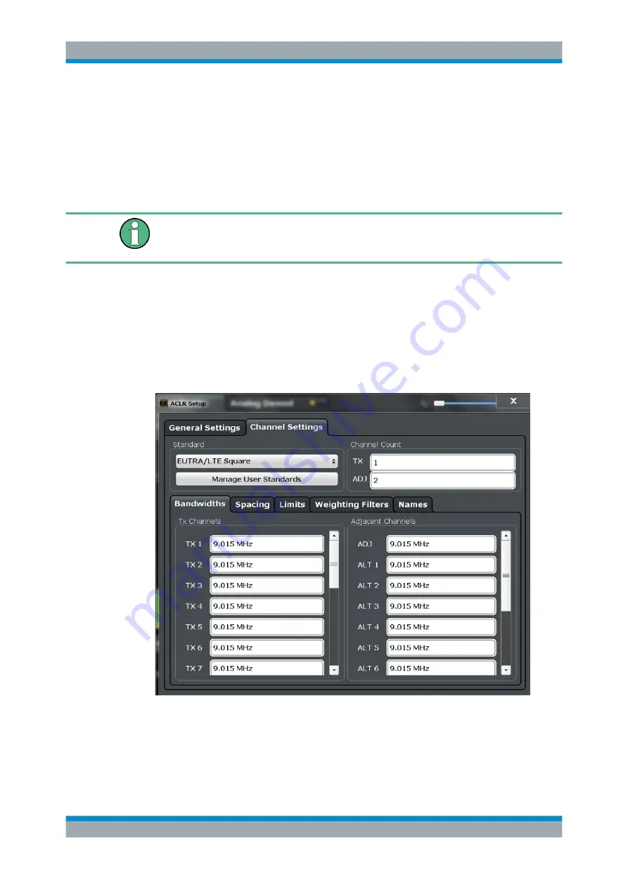 Rohde & Schwarz FPL1000 Series User Manual Download Page 267