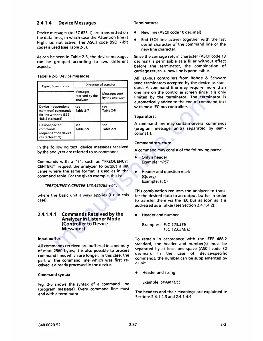 Rohde & Schwarz FSB Operating Manual Download Page 151