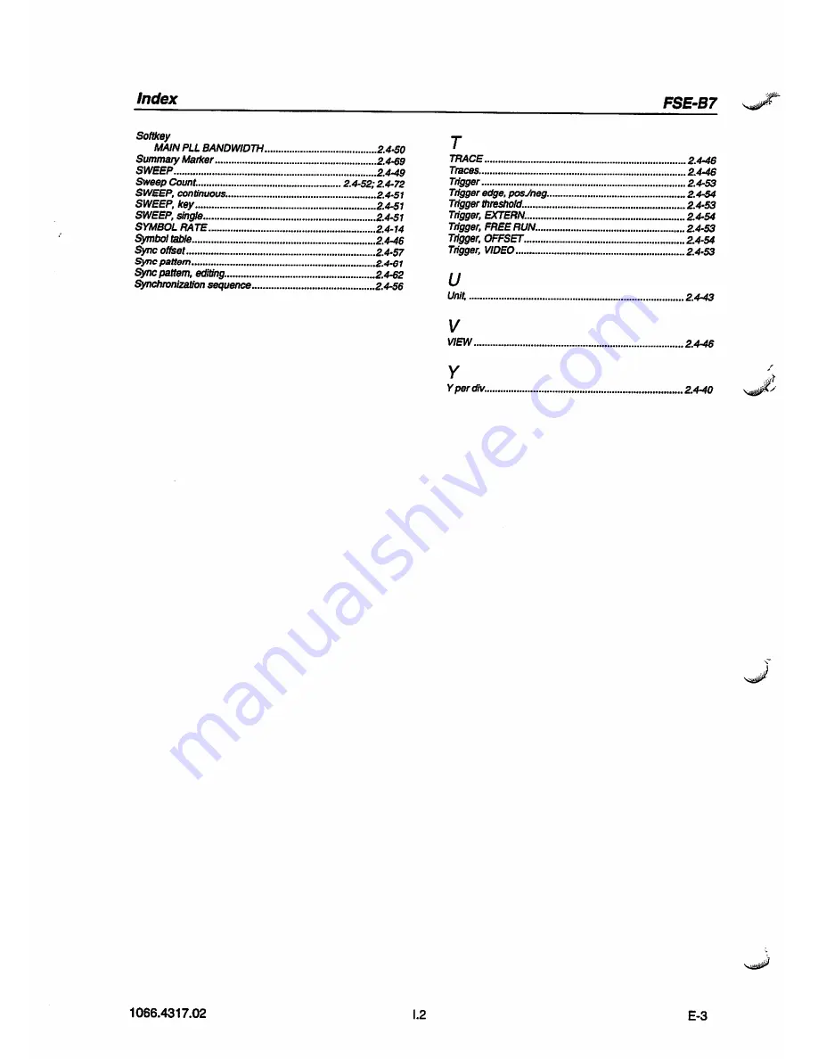 Rohde & Schwarz FSE-B7 Operating Manual Download Page 10