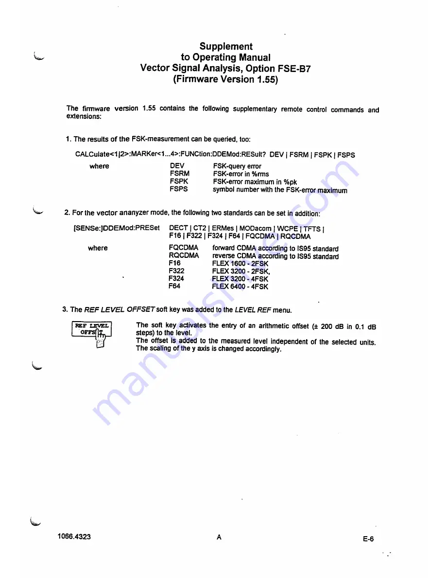 Rohde & Schwarz FSE-B7 Operating Manual Download Page 16