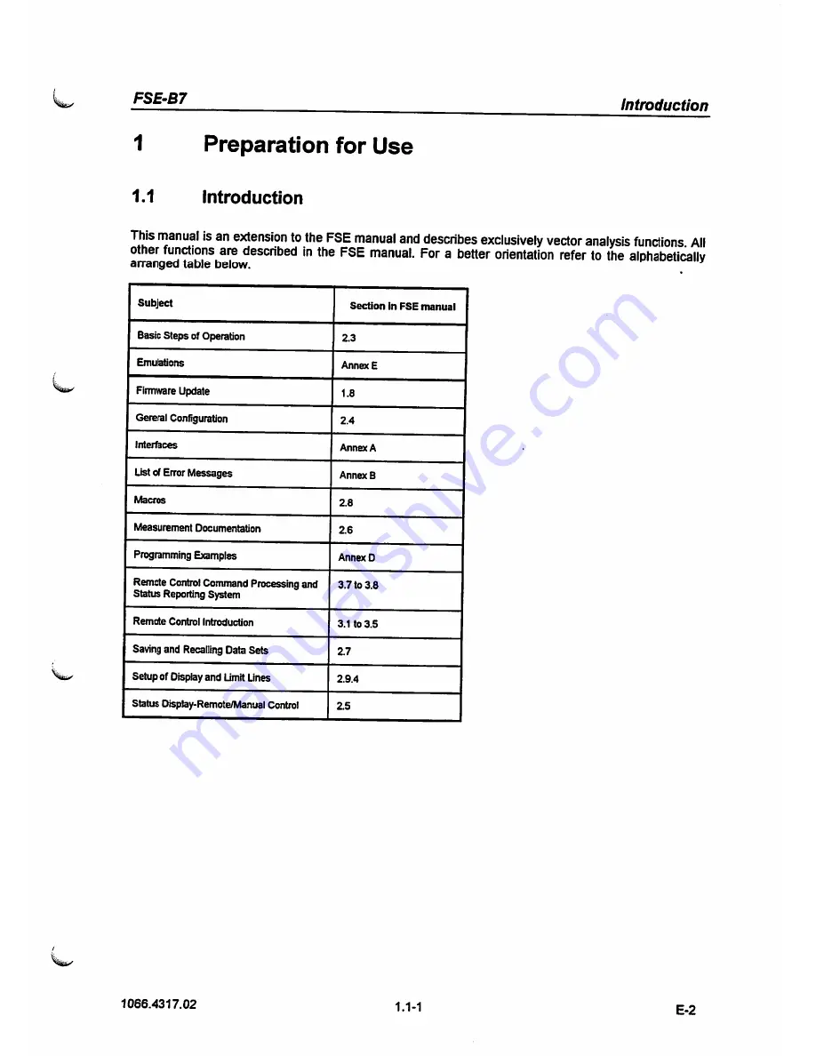 Rohde & Schwarz FSE-B7 Operating Manual Download Page 18