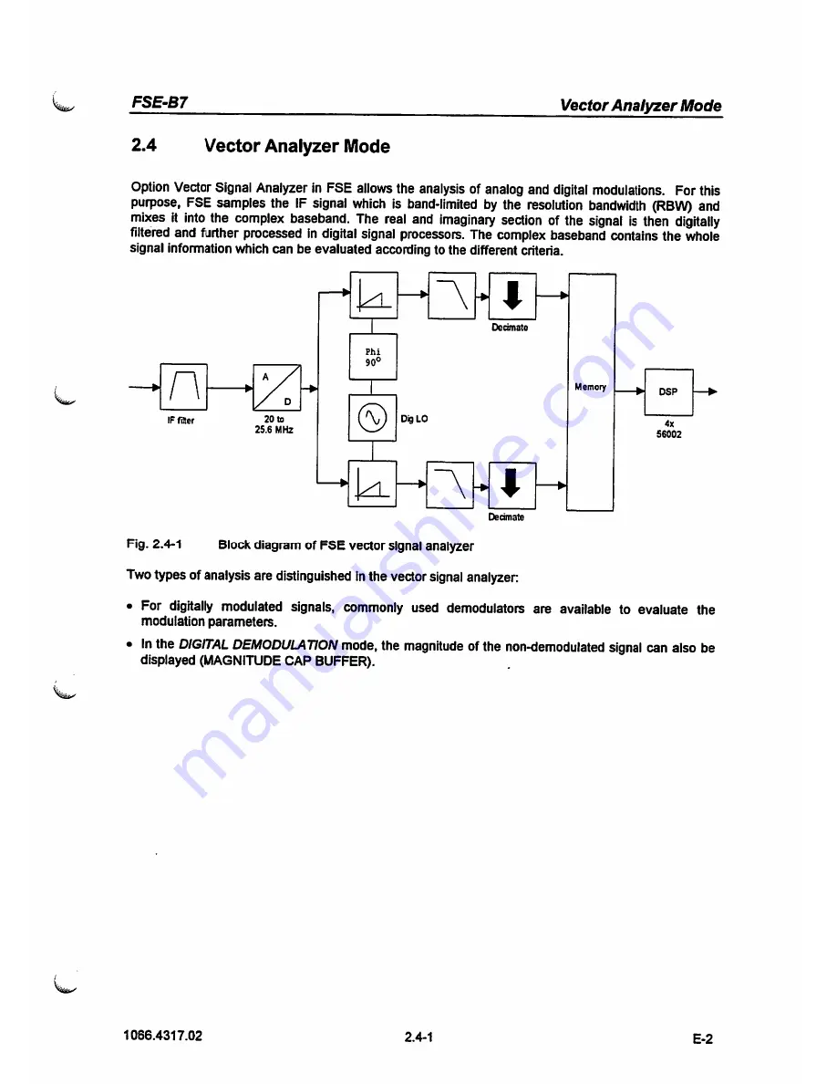 Rohde & Schwarz FSE-B7 Operating Manual Download Page 34