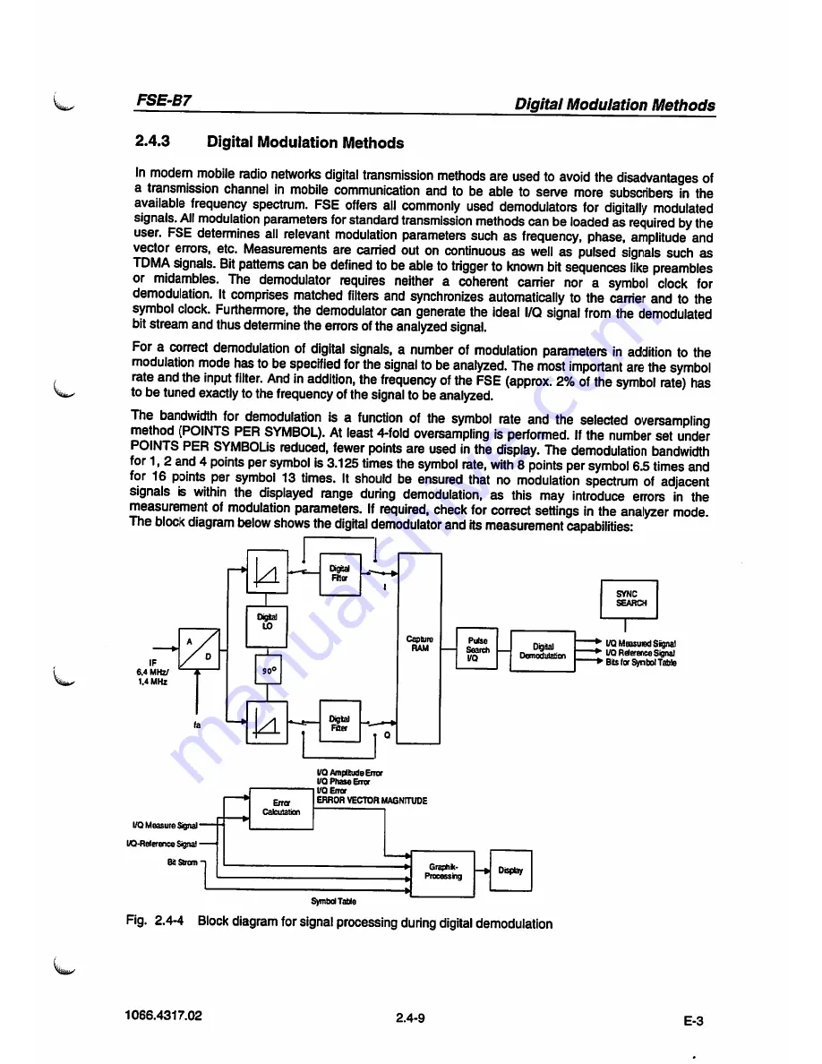 Rohde & Schwarz FSE-B7 Operating Manual Download Page 37