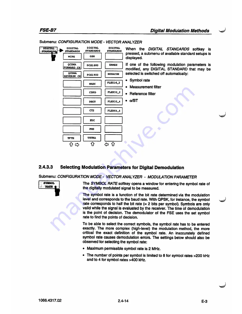 Rohde & Schwarz FSE-B7 Operating Manual Download Page 42